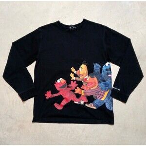 Dumbgood Sesame Street T-shirt Size MEDIUM Elmo Bert Ernie Cookie Monster AOP